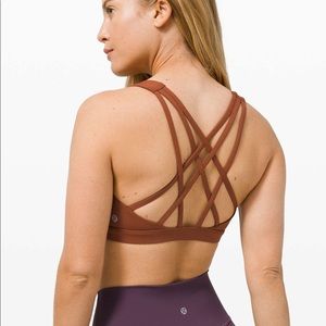Lululemon Free to Be Serene Bra Burnt Orange Color